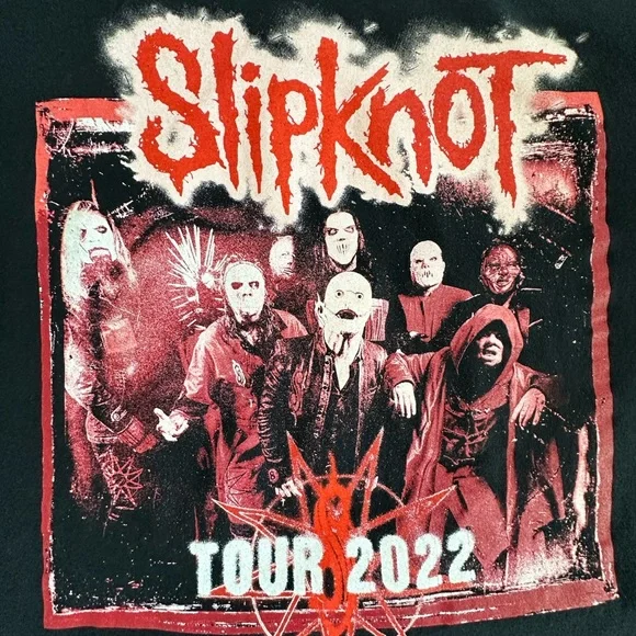 Slipknot 2022 North American Tour T Shirt Black Size Large - Picture 6 of 8